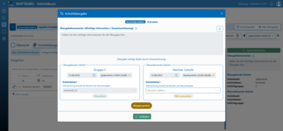 Effiziente und digitale Schichtübergabe ohne Informationsverlust